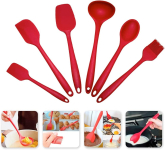 Jogo de Utensílios 6 peças em Silicone Vermelho – Casambiente na Amazon