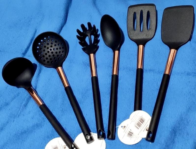 Jogo de Utensílios de Silicone de Cozinha Rose Gold 6 peças – Casambiente na Casas Bahia