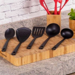 Jogo de Utensílios Tramontina Ability em Nylon Preto 05 Peças na Amazon