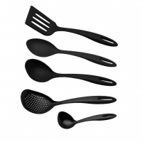 Jogo De Utensílios Tramontina Ability Em Nylon Preto 05 Peças na Amazon