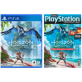 Jogo Horizon Forbidden West PS4 + Revista Pôster PlayStation na Casas Bahia