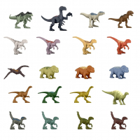 Jurassic World Multipack 20 Mini Dinossauros, Multicolorido na Amazon