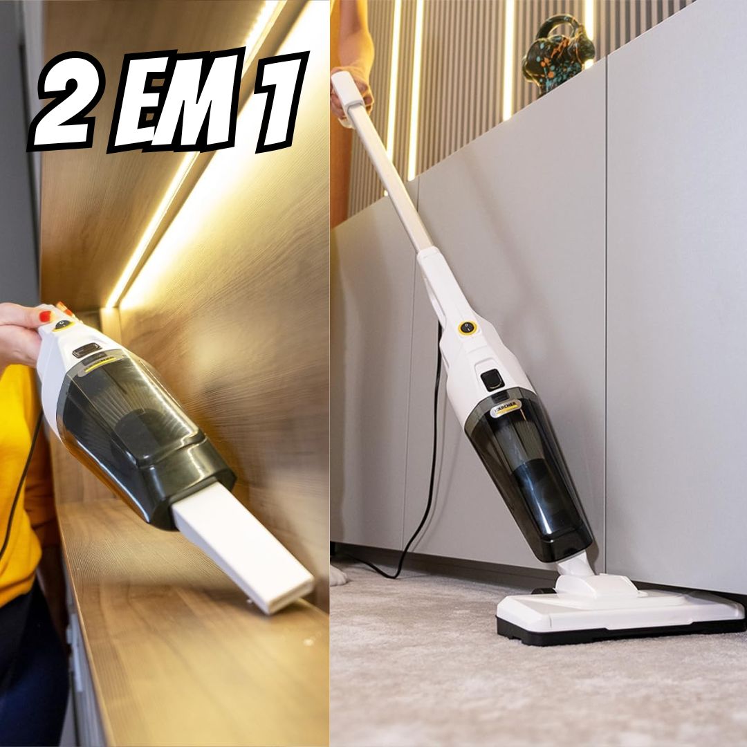 Kärcher Aspirador de Pó Vertical 2 Em 1 VCL Stick Com Filtro HEPA 1000w na Amazon