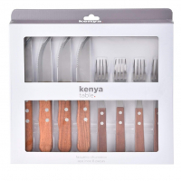 Kenya Faqueiro Churrasco Aco Inox 8Pc - Kenya na Amazon