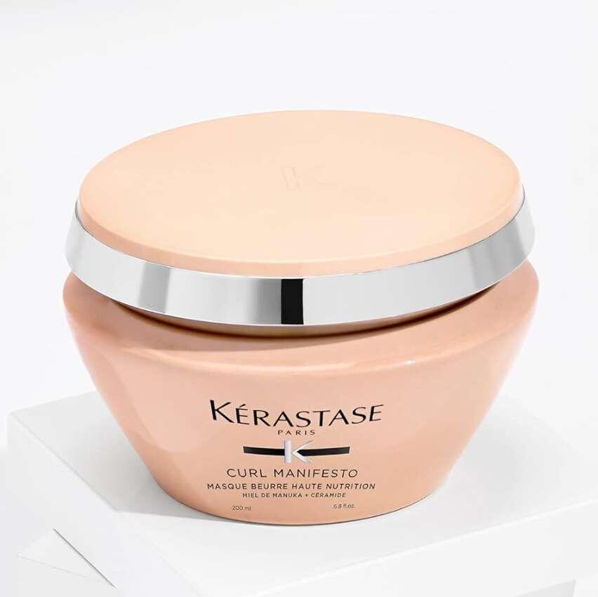 Kérastase Máscara Curl Manifesto Masque Beurre Haute Nutrition, Cabelos cacheados ou crespos, Definição de cachos, Mel de Manuka, Glicerina, Ceramidas, 200 ml na Amazon