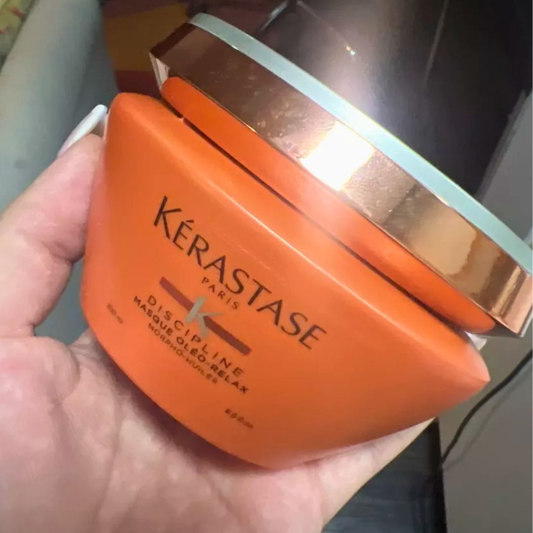 Kérastase Máscara Discipline Masque Oléo-Relax, Cabelos com frizz, Redução do volume, Complexo Morpho-Huiles®, 200 ml na Amazon
