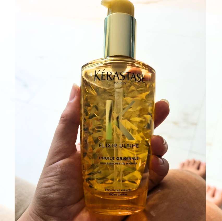 Kérastase Óleo Elixir Ultime L’Huile Originale, Todos os tipos de cabelos, Nutrição, brilho, Mix de 4 Óleos Preciosos, 100 ml na Amazon
