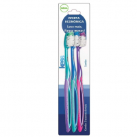 Kess Combo Econômico Com 3 Escovas Dentais Multicor na Amazon