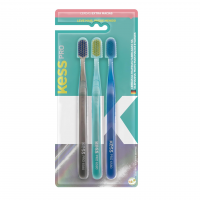 KESS Pack Com 3 Escovas Dentais Pro Extra Macias Multicolorido na Amazon