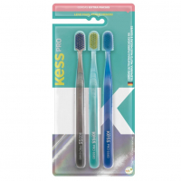 KESS Pack Com 3 Escovas Dentais Pro Extra Macias na Amazon