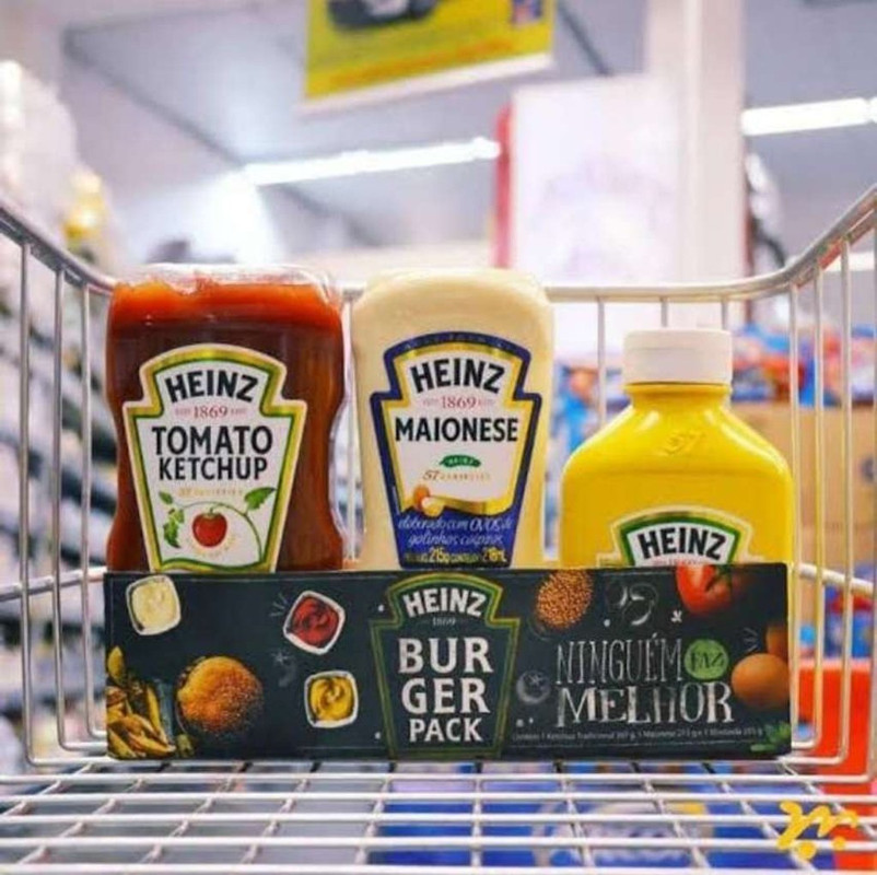 Ketchup, Mostarda e Maionese Heinz Pack na Amazon