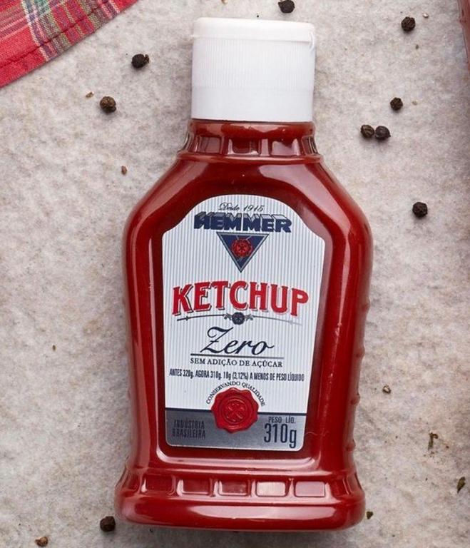 Ketchup Tradicional Zero Hemmer 310g na Amazon