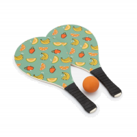 Kit 02 Raquetes E Bola Com Estampa Frutas Multicores na Lojas Renner