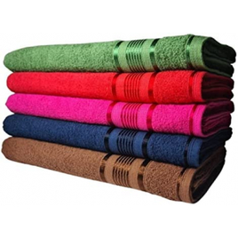 Kit 05 Toalha de Banho Gigante Egito 80x180cm 500g 100% Algodão 350g/m² Atacado - Sortido na Amazon