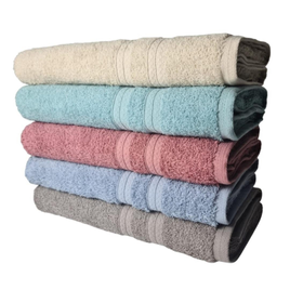 Kit 05 Toalhas de Banho Grandes e Grossas 80x150cm 100% Algodão 430g/m² Felpuda na MadeiraMadeira