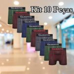 Kit 10 Cueca Boxer Microfibra Box Sortida Ocean na Amazon