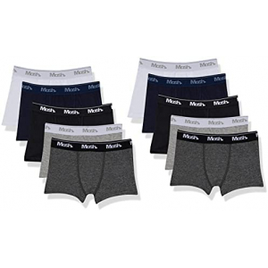 Kit 10 Cuecas Boxer Algodão Mash - Infantil na Amazon