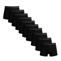 Kit 10 Cuecas Boxer Básica Microfibra Lisa Preta na Shopee