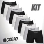 Kit 10 Cuecas Boxer Box Algodão Polo Star Sortida na Amazon