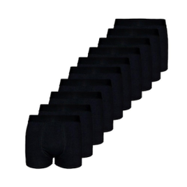 Kit 10 Cuecas Boxer Box Cotton Algodão Lisa Básica Casual Confortável na Extra