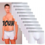 Kit 10 Cuecas Boxer Com Elástico Personalizado na Amazon