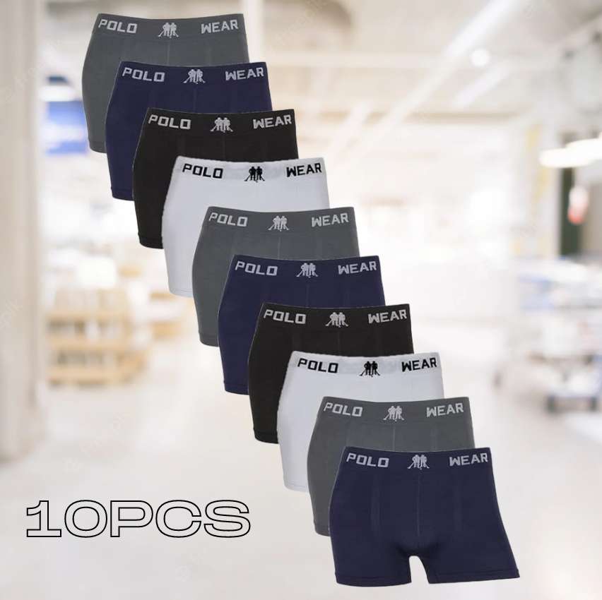 Kit 10 Cuecas Boxer Microfibra Sortidas 2 na Amazon