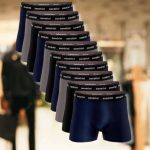 Kit 10 Cuecas Boxer Polo 100% Algodão na Amazon