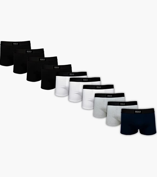 Kit 10 Cuecas Boxer Polo London Club, PLC, Masculino na Amazon