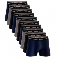 Kit 10 Cuecas Boxer Sandrini Masculinas Algodão Conforto na Amazon
