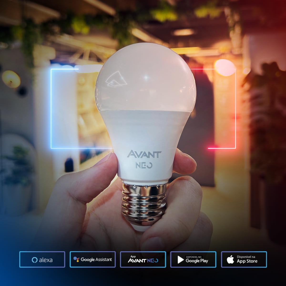 Kit 10 Lâmpadas AVANT NEO Smart LED 10W E27 Dimerizável RGB Compatível com Alexa e Google Home Controle voz Wifi Casa Inteligente Tuya na Amazon