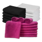 Kit 10 Toalhas de rosto Grande Felpudas para salão Laune Haus na Shopee