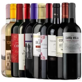 Kit 10 vinhos na Divvino