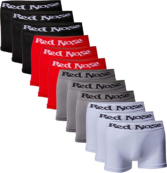 Kit 12 Cuecas Boxer Red Nose Masculino – Tam P na Amazon