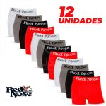 Kit 12 Cuecas Boxer, Red Nose, Masculino na Amazon
