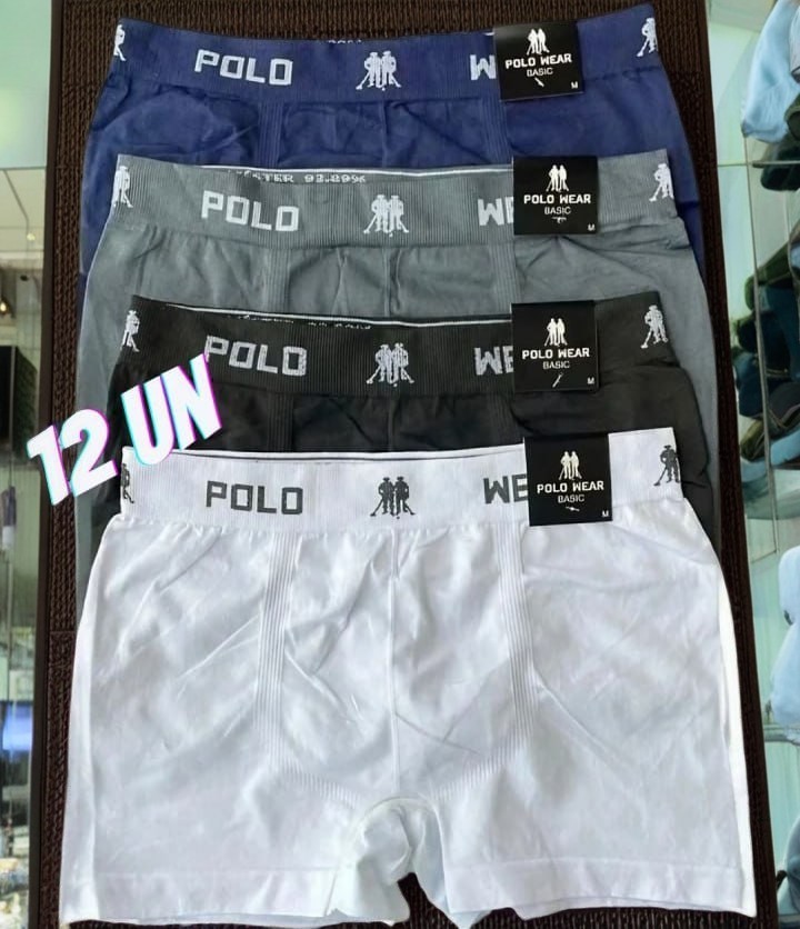 Kit 12 Cuecas Masculinas Boxer Polo Wear na Mercado Livre