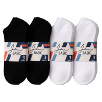 Kit 12 Pares Meias Soquete Unissex Cano Curto Branca Preta na Shopee