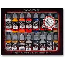 Kit 16 Tintas para Pintura de Figuras de Fantasia Acrílico 72299 17ml - Acylicos Vallejo na Amazon