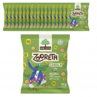 Kit 18 Salgadinho De Milho & Arroz Integral Orgânico Cebola Zooreta Pacote 45g na Amazon