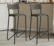 Kit 2 Banquetas Altas Cozinha Balcão – Preto na Amazon
