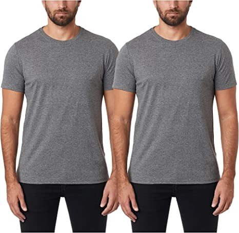 Kit 2 Camisetas Básicas Gola C, Basicamente, Masculino na Amazon