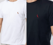 Kit 2 Camisetas Brasa Pica-pau Bordado Preta e Branca Reserva na Magazine Luiza