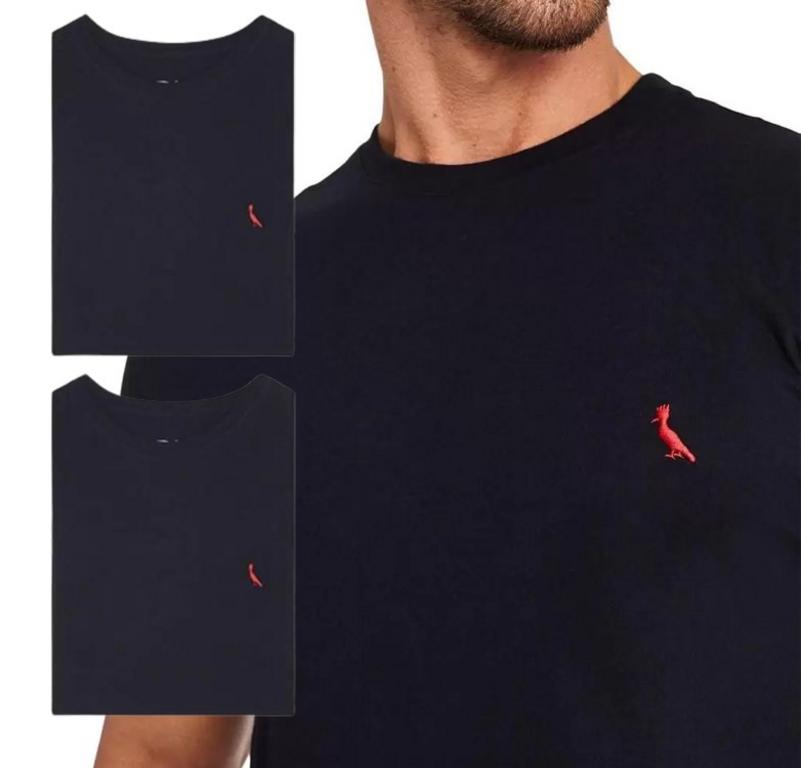 Kit 2 Camisetas Brasa Preta Pica Pau Bordado Reserva na Magazine Luiza