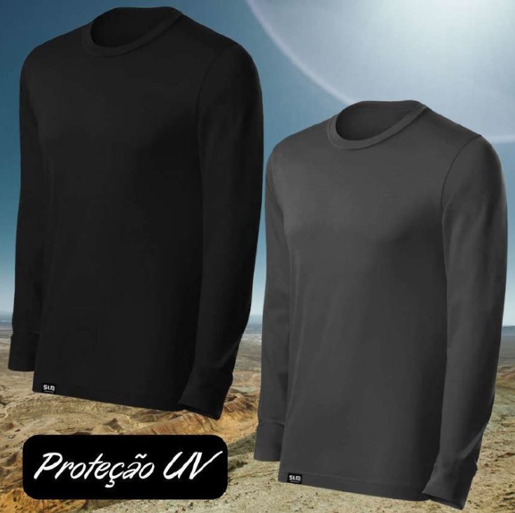 KIT 2 Camisetas UV Protection Masculina UV50+ Tecido Ice Dry Fit Secagem Rápida na Amazon