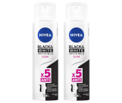 Kit 2 Desodorante Aerossol Black & White Clear 150ml – 2 Unidades, Nivea na Amazon