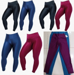 Kit 2 Legging cirre 3D cintura alta brilho poliamida na Amazon