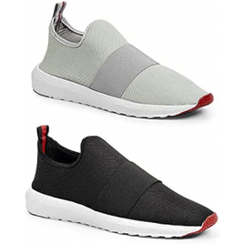 Kit 2 Pares Tênis Leve Caminhada Casual Sneakers - Unissex na Amazon