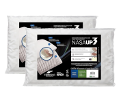 Kit 2 peças Travesseiro Nasa Up 3, para fronhas 50×70 cm, Fibrasca na Amazon