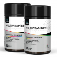 Kit 2 Potes Multivitamínico Para Todas As Idades, Total 180 Cápsulas na Amazon