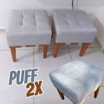 Kit 2 Puff Quadrado Para Sala Quarto Apolo Em Linho na Amazon