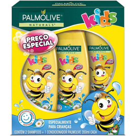 Kit 2 Shampoo + Condicionador Palmolive Naturals Kids Todo Tipo de Cabelo 350ml na Amazon